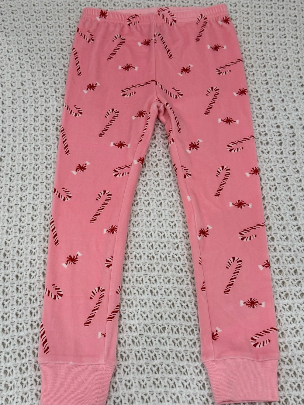 Toddler Girl Peppermint Print DreamPlush Long-Sleeve Snug Fit 2-Pc Pajamas Pink - Picture 2 of 10